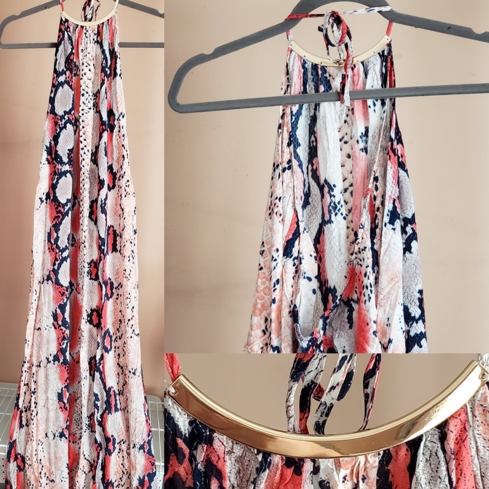 Beautiful Snake Print Maxi